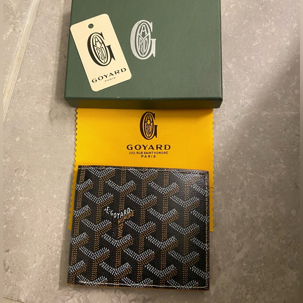 Goyard Black and Brown Wallet